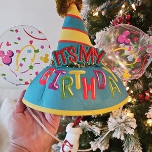 Colorful Birthday Celebration Hat with Letters